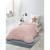 Parure de lit 1 place rose design lune