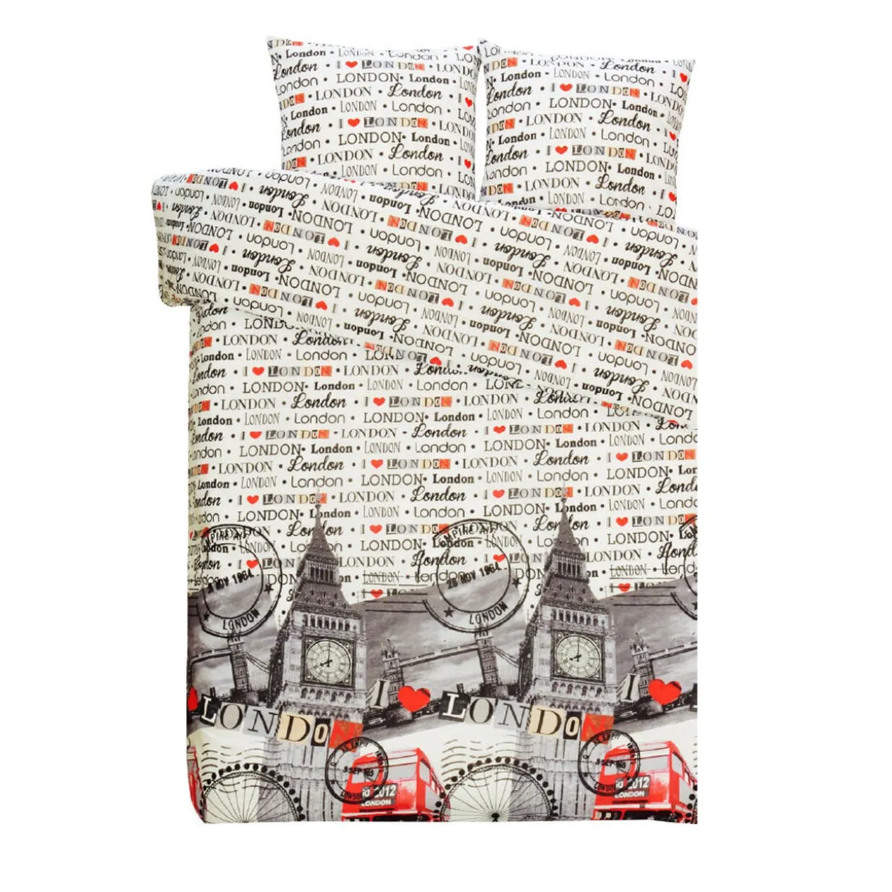 Parure de lit 2 places 3 pièces