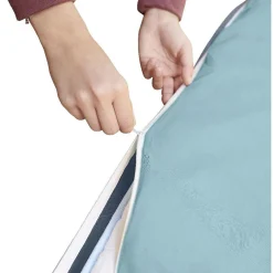 Parure de lit 2 places à zipper bleu ciel et bleu marine