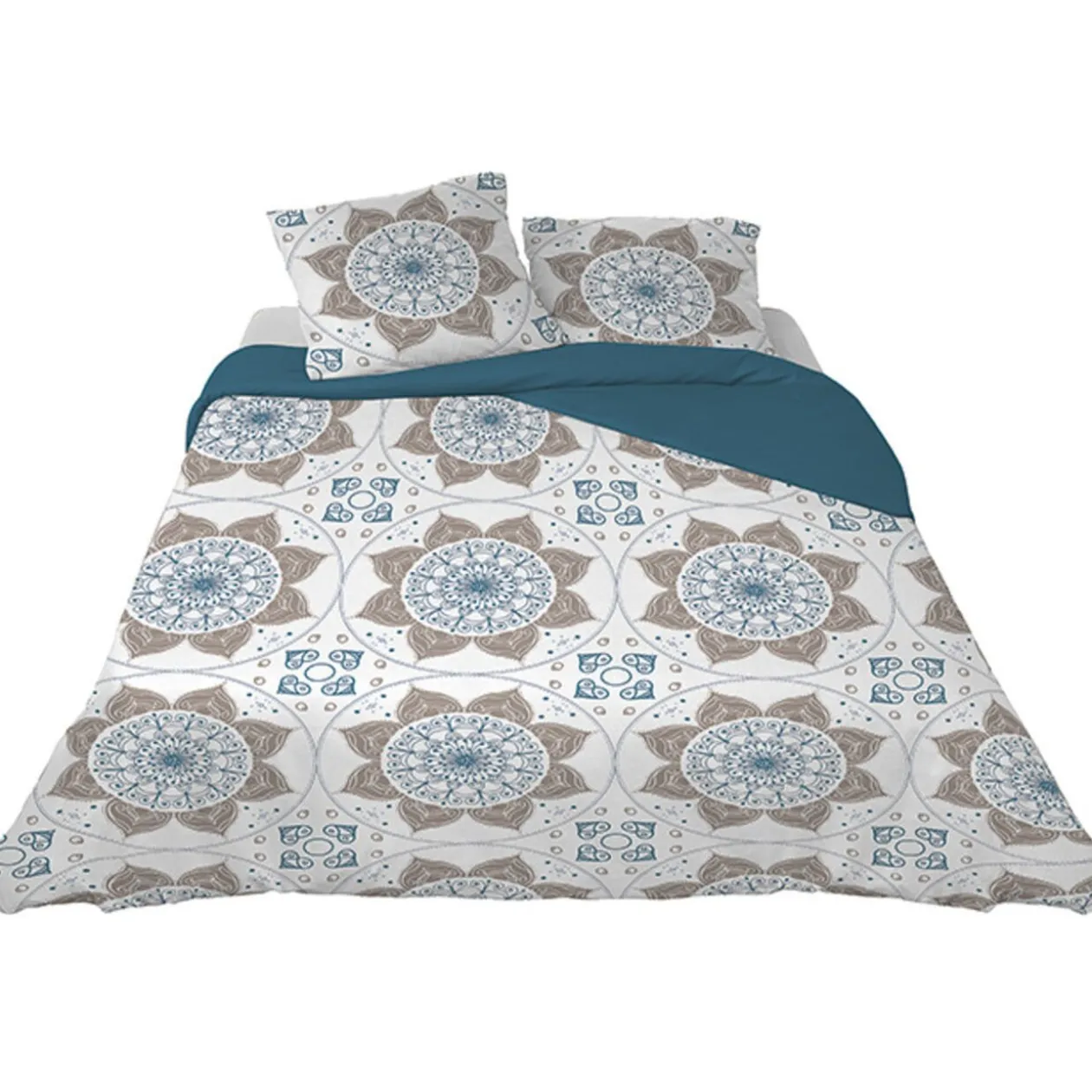 Parure de lit 2 places design rosaces