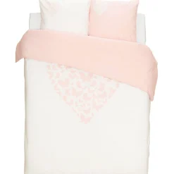Parure de lit 2 places design coeur de papillons