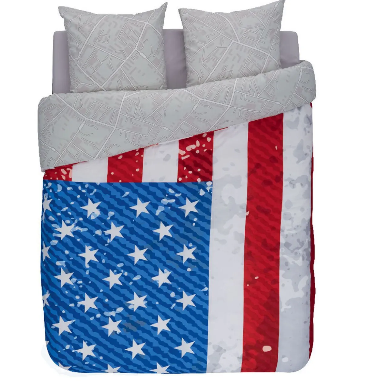 Parure de lit 2 places design City 6 pcs