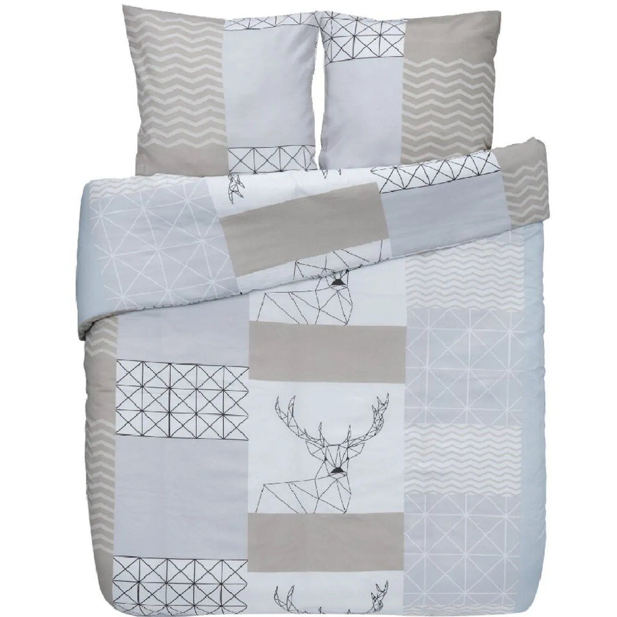 Parure de lit 2 places design scandinave Laponie