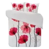 Parure de lit 2 places motif coquelicots