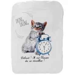 Parure de lit 2 places motif chat