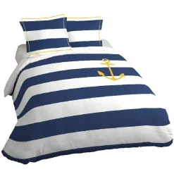 Parure de lit 2 places motif marine