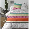 Parure de lit 2 places multicolore design bohème