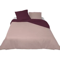 Parure de lit 2 places rose violet