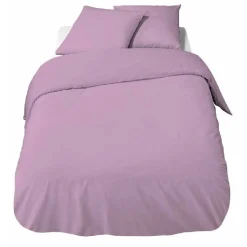 Parure de lit 2 places rose unie