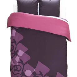 Parure de lit 2 places violette réversible
