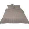 Parure de lit coton grise Essentiels Lapidus