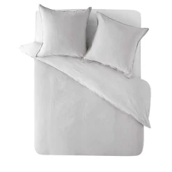 Parure de lit en gaze de coton uni 240x260 cm