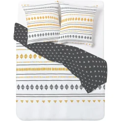 Parure de lit en polycoton motif massaï 240x220 cm