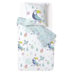 Parure de lit enfant réversible motif animal 140x200 cm