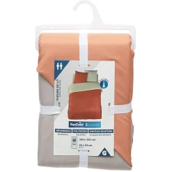 Parure de lit housse de couette et 2 taies d'oreiller 220x240 cm