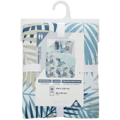 Parure de lit jungle L240X220 cm et 2 taies d'oreiller