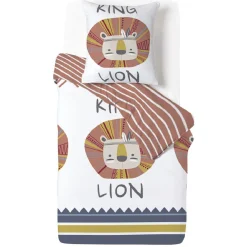 Parure de lit King L200X140 cm et 1 taie d'oreiller