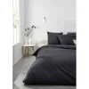Parure de lit 240x220 cm percale de coton Gris