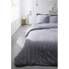 Parure de lit 240x220 cm satin de coton Gris