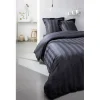 Parure de lit 260x240 cm satin de coton Gris