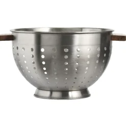 Passoire en métal et poignées pin