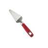 Pelle à tarte inox manche polypropylène rouge