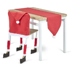 Pied de chaise chaussures Père Noël x4