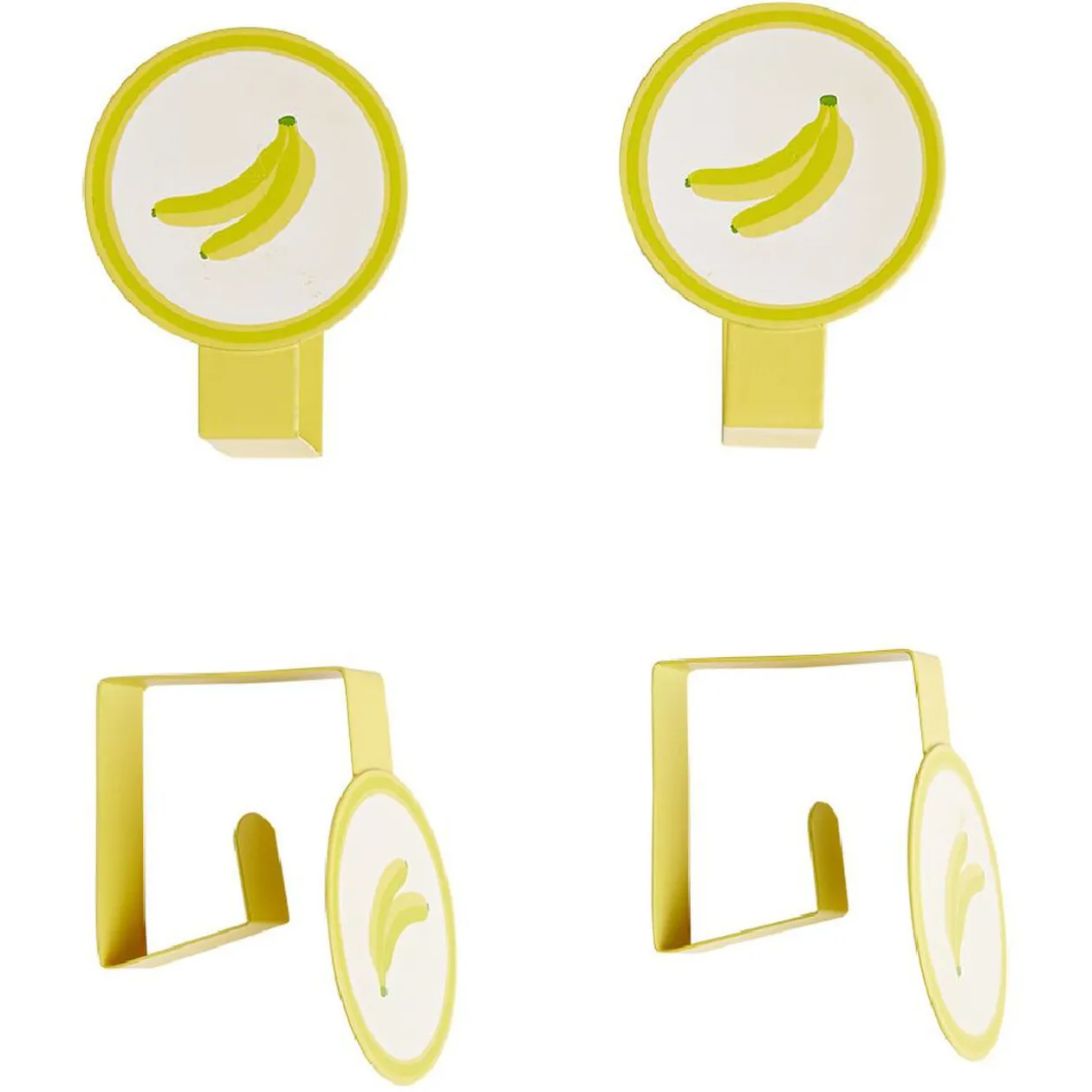 Pince nappe fantaisie métal x4 - 7x5,5xH4cm