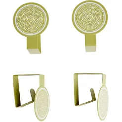 Pince nappe fantaisie métal x4 - 7x5,5xH4cm