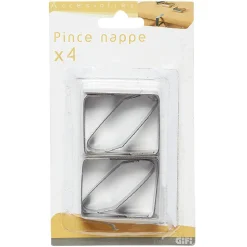 Pince nappe inox x4