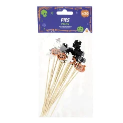 Pique Halloween en bambou x20