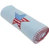Plaid bébé brodé USA, 4 modèles