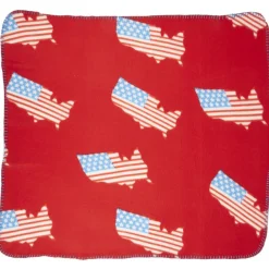 Plaid bébé brodé USA, 4 modèles