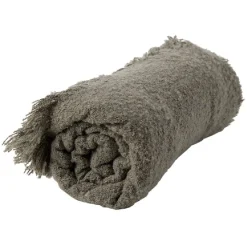 Plaid bouclette doux 130x160cm gris