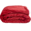 Plaid dos Sherpa blanc bordeaux polyester 300 g/m²