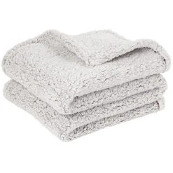 Plaid double face sherpa 160 x 130 cm