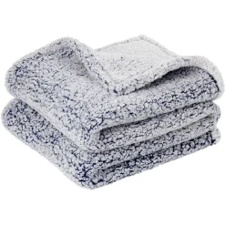 Plaid double face sherpa 160 x 130 cm