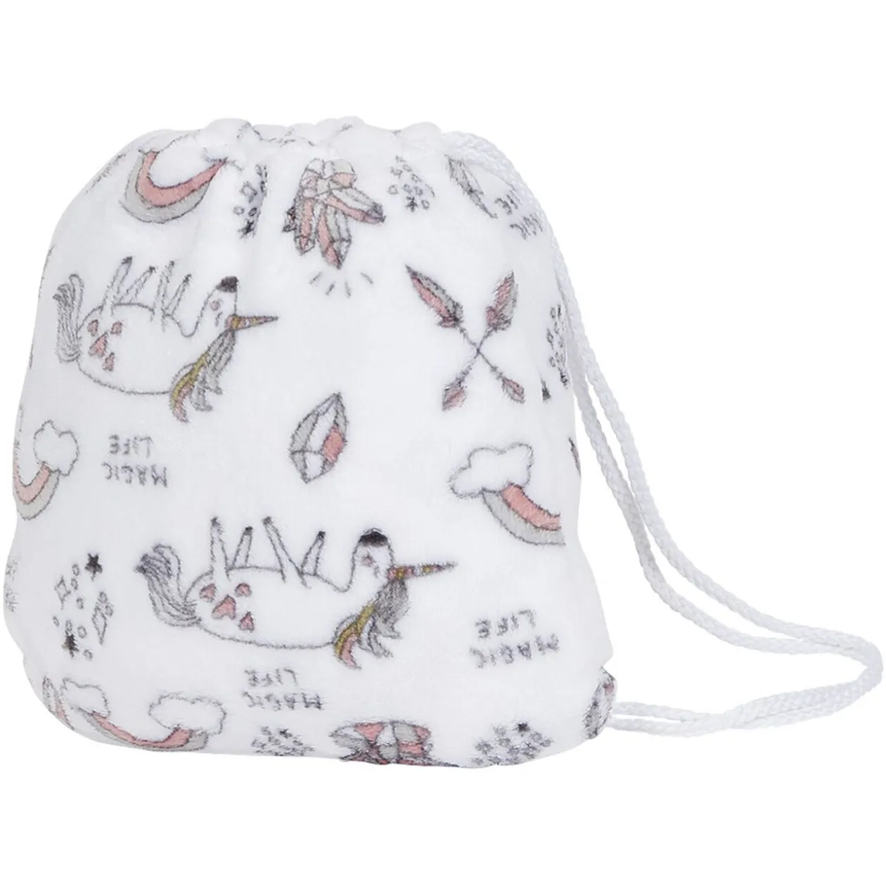 Plaid flanelle sirène pour enfant avec sac de rangement