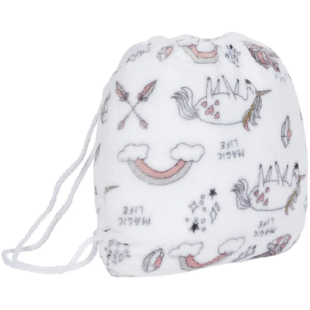 Plaid flanelle sirène pour enfant avec sac de rangement