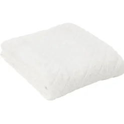 Plaid flanelle 130x160cm blanc