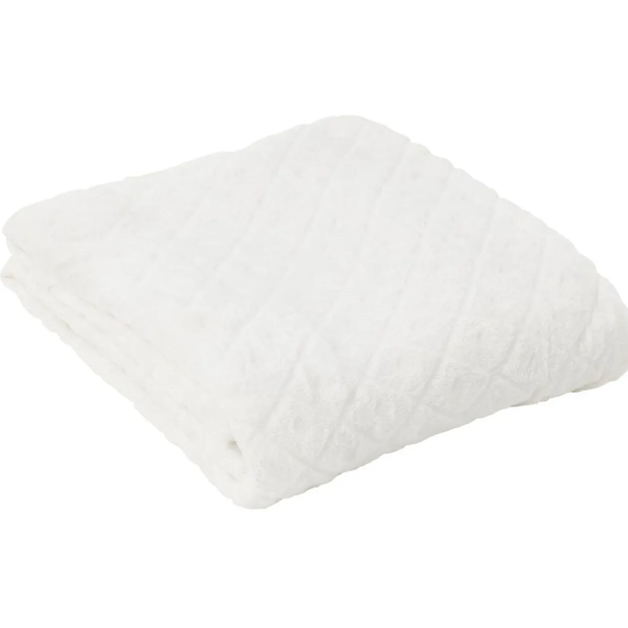 Plaid flanelle 130x160cm blanc