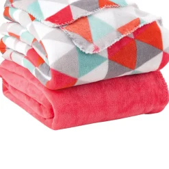 Plaid framboise uni Nordicolor