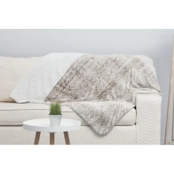 Plaid imitation fourrure