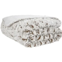 Plaid imitation fourrure