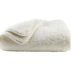 Plaid imitation peau de mouton blanc