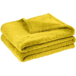 Plaid impression feuille 160x130 cm