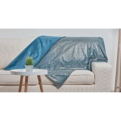 Plaid impression métallique