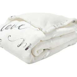 Plaid imprimé Love polyester