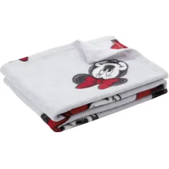 Plaid imprimé Mickey ou Minnie 120x150cm