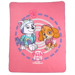 Plaid Pat Patrouille rose